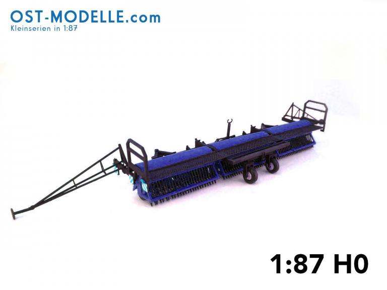 Koppelwagen T890 B01 3x Drillmaschine A202 schwarzolive blau Arbeitsstellung